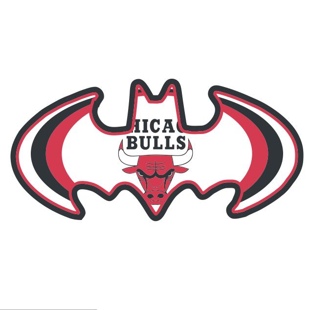 Chicago Bulls Batman Logo iron on transfers